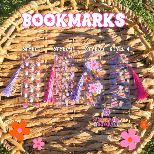 Cute Spring Iced Coffee Book Lover Bookish Coquette |Acrylic Bookmark