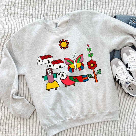 La Palma El Salvador  Ash Grey Sweatshirt| El Salvador Sweatshirt |