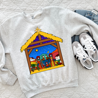 Nacimiento Salvadoreño Emblem Dark Chocolate Sweatshirt| El Salvador Sweatshirt |