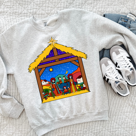 Nacimiento Salvadoreño Emblem Dark Chocolate Sweatshirt| El Salvador Sweatshirt |