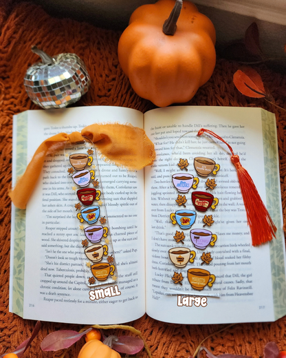 Gilmore Girls Mugs Luke's Cafe Autumn Bookish Acrylic Bookmark| Gilmore Girls|Pumpkin| Cinnamon Roll|Bookish| Bookmark| Cute Bookmark| Book Lover Bookmark| Gifts for Book Lover| Books|Book Accessories|Bookish|