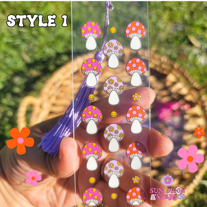 Cute Spring Iced Coffee Book Lover Bookish Coquette |Acrylic Bookmark