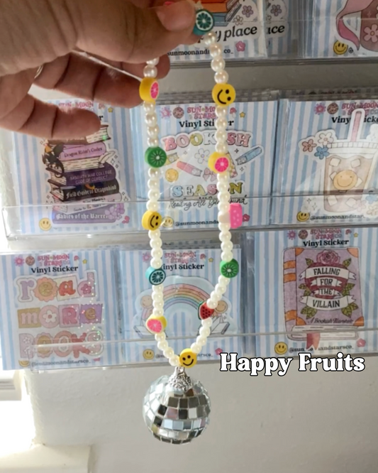 Happy Fruits Disco Car Charm| Bookish Car Accessories