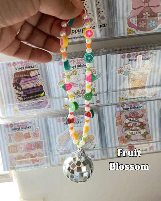 Fruit Blossom Disco Car Charm| Bookish Car Accessories