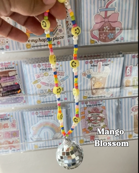 Mango Blossom Disco Car Charm| Bookish Car Accessories