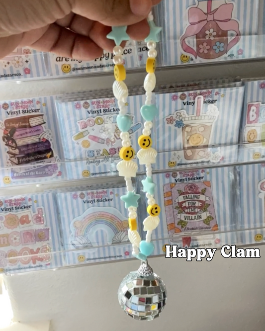 Happy Clam Disco Car Charm| Bookish Car Accessories