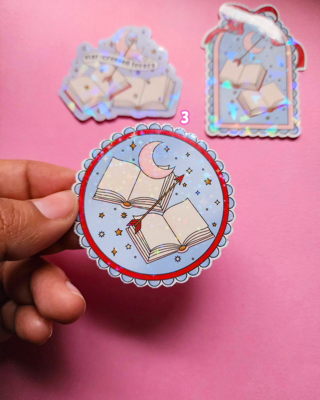Star-Crossed Lovers Sticker|Sparkly sticker| Holographic sticker| book accessories| bookish sticker