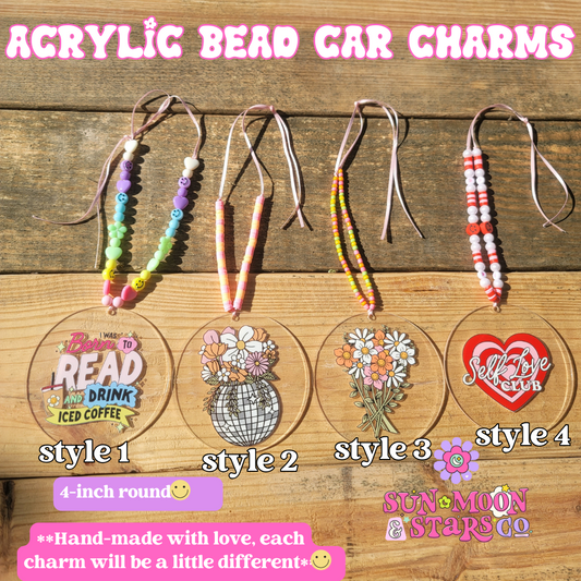 Acrylic Bead Car Charms