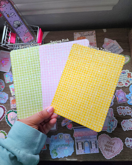 Spring Kindle Insert|E-reader Case Insert| Sparkly e-reader insert| Holographic e-reader insert| e-reader Accessories