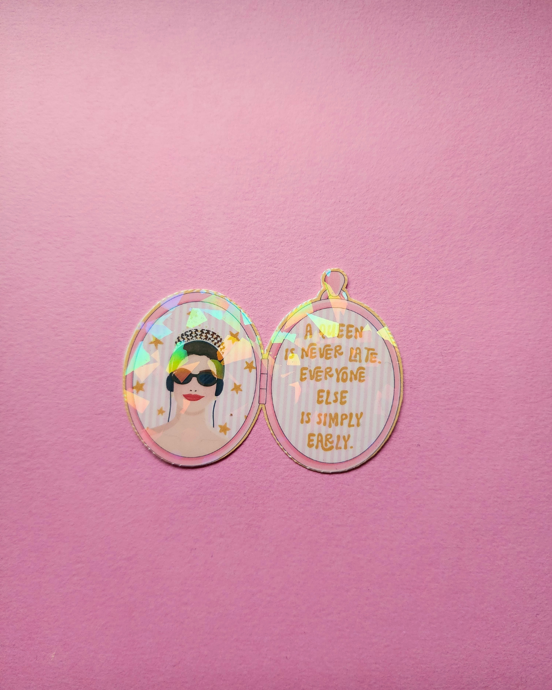 Princess Diaries Y2K Sticker|Sparkly sticker| Holographic sticker| book accessories| bookish sticker