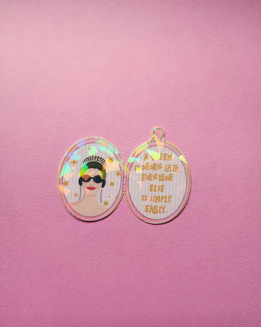 Princess Diaries Y2K Sticker|Sparkly sticker| Holographic sticker| book accessories| bookish sticker