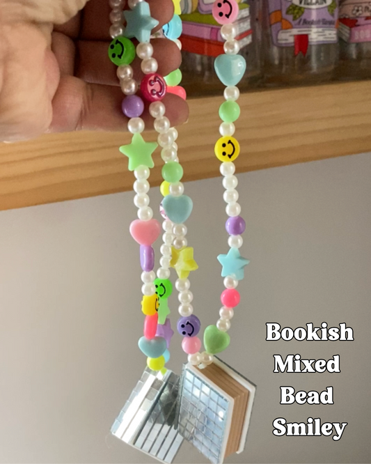 Mixed Bead Smiley Bookish Disco Car Charm| Bookish Car Accessories
