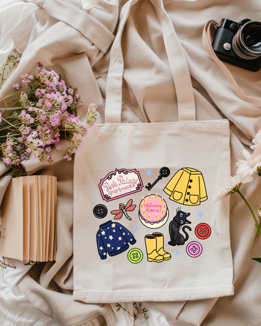 Coraline|Pink Palace Apartments|Bookish|Tote Bag
