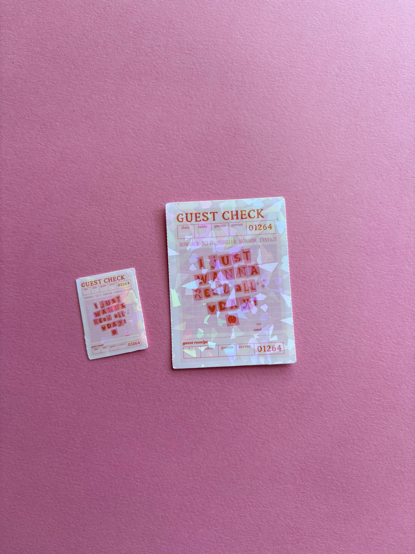 I Just Want to Read All Day Sticker|Sparkly sticker| Holographic sticker| book accessories| bookish sticker