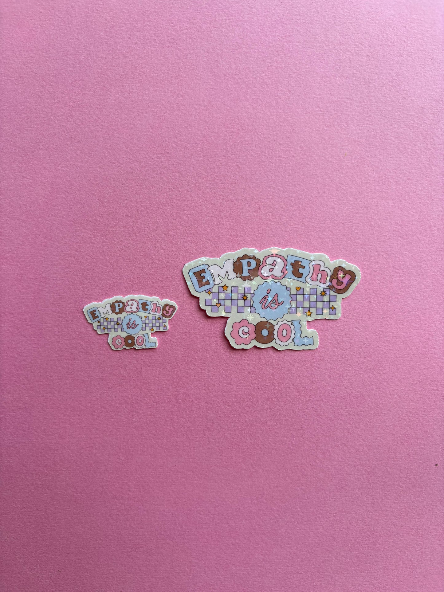 Empathy is Cool Sticker|Sparkly sticker| Holographic sticker| book accessories| bookish sticker