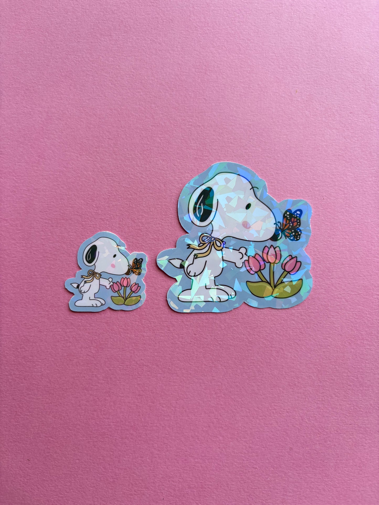 Snoopy Sticker|Sparkly sticker| Holographic sticker| book accessories| bookish sticker