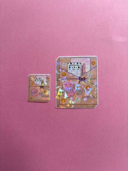 Blind Date Book Club Sticker|Sparkly sticker| Holographic sticker| book accessories| bookish sticker