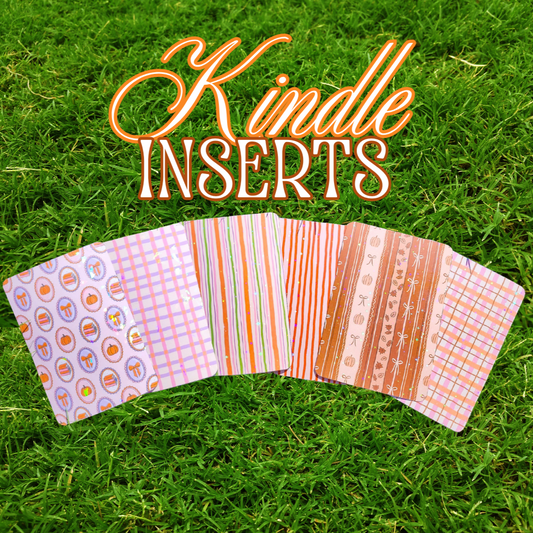Fall Kindle Inserts|E-reader Case Insert| Sparkly e-reader insert| Holographic e-reader insert| e-reader Accessories