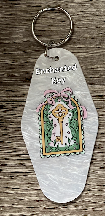 Cute Enchanted Motel Keychains|Retro Motel Keychains|Pink Accessories|