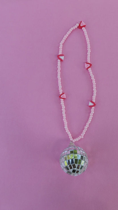 Pink Drink Disco Car Charm| Bookish Car Accessories