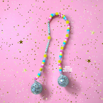 Jesus Saves Disco Ball Car Charms