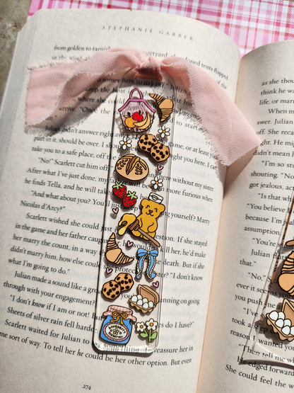 Spring Picnic Bookmarks| Spring Honey Bear|Acrylic Bookmark| Bookish| Bookmark| Cute Bookmark| Book Lover Bookmark| Gifts for Book Lover| Books|Book Accessories|Bookish|