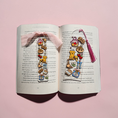Spring Picnic Bookmarks| Spring Honey Bear|Acrylic Bookmark| Bookish| Bookmark| Cute Bookmark| Book Lover Bookmark| Gifts for Book Lover| Books|Book Accessories|Bookish|