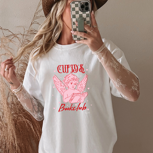 Cupid's Bookclub Valentine's Tee- Valentine's T-Shirt