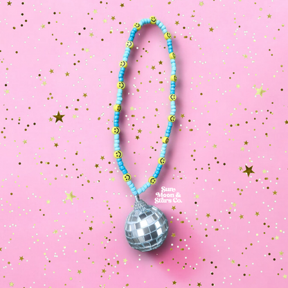 Turquoise Dreams Disco Ball Car Charms