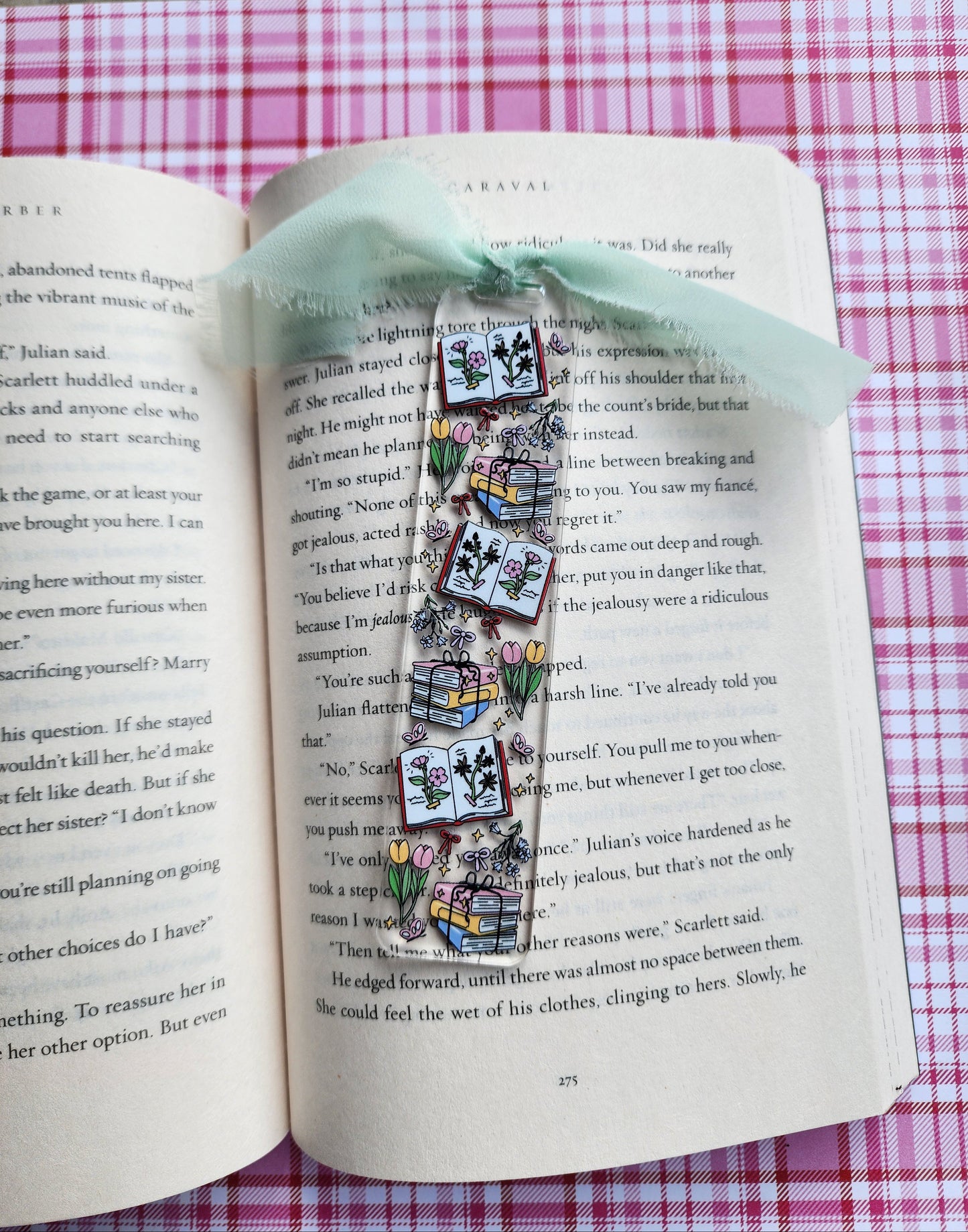 Spring Books & Tulips Bookmark| Spring Honey Bear|Acrylic Bookmark| Bookish| Bookmark| Cute Bookmark| Book Lover Bookmark| Gifts for Book Lover| Books|Book Accessories|Bookish|