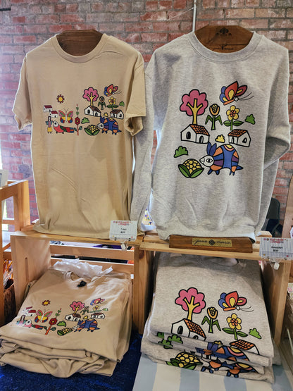 Cuzuco El Salvador  Ash Grey Sweatshirt| El Salvador Sweatshirt |