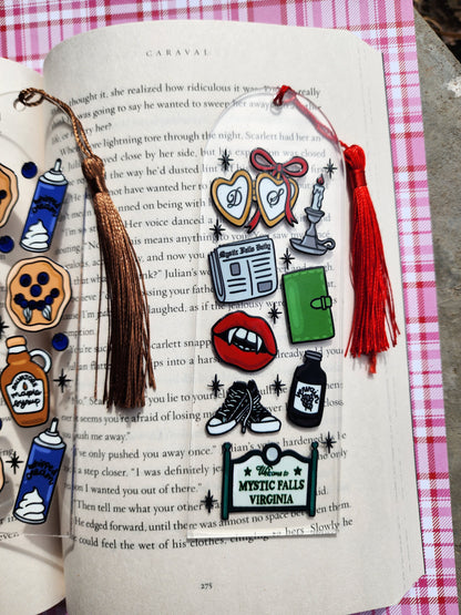 TVD Bookmarks| Salvatore Brothers| Pancakes|Mystic Falls|Acrylic Bookmark| Bookish| Bookmark| Cute Bookmark| Book Lover Bookmark| Gifts for Book Lover| Books|Book Accessories|Bookish|