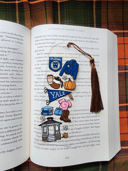 Gilmore Girls Autumn Acrylic Bookmark| Yale| Bookish| Bookmark| Cute Bookmark| Book Lover Bookmark| Gifts for Book Lover| Books|Book Accessories|Bookish|