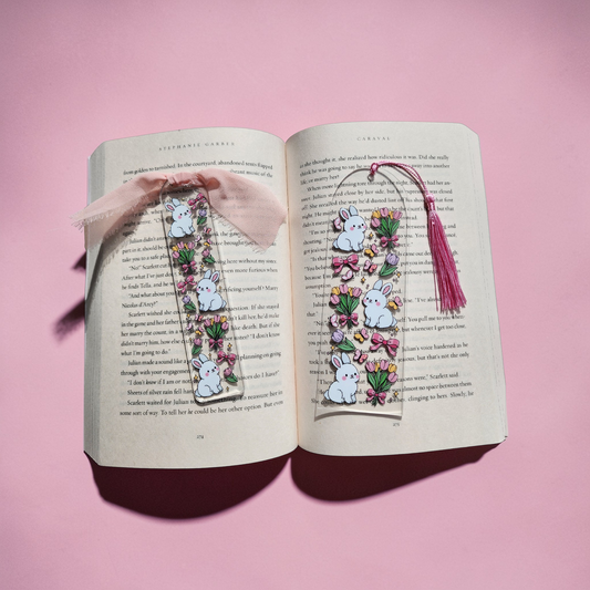 Spring Bunny Bookmarks| Spring Honey Bear|Acrylic Bookmark| Bookish| Bookmark| Cute Bookmark| Book Lover Bookmark| Gifts for Book Lover| Books|Book Accessories|Bookish|