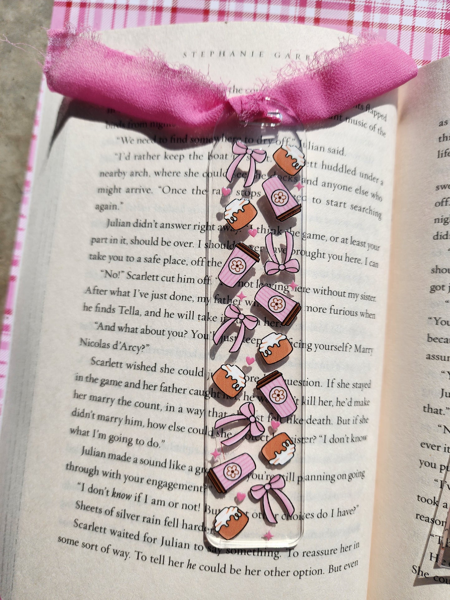 Coffee & Cinnamon Rolls Coffee Bookmark| Spring Honey Bear|Acrylic Bookmark| Bookish| Bookmark| Cute Bookmark| Book Lover Bookmark| Gifts for Book Lover| Books|Book Accessories|Bookish|