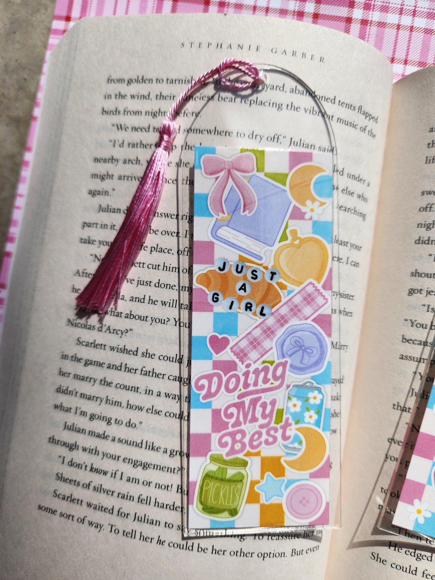 Doing My Best| Junk Journal Bookmark| Acrylic Bookmark| Bookish| Bookmark| Cute Bookmark| Book Lover Bookmark| Gifts for Book Lover| Books|Book Accessories|Bookish|