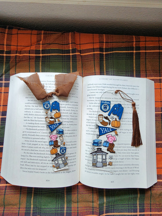 Gilmore Girls Autumn Acrylic Bookmark| Yale| Bookish| Bookmark| Cute Bookmark| Book Lover Bookmark| Gifts for Book Lover| Books|Book Accessories|Bookish|