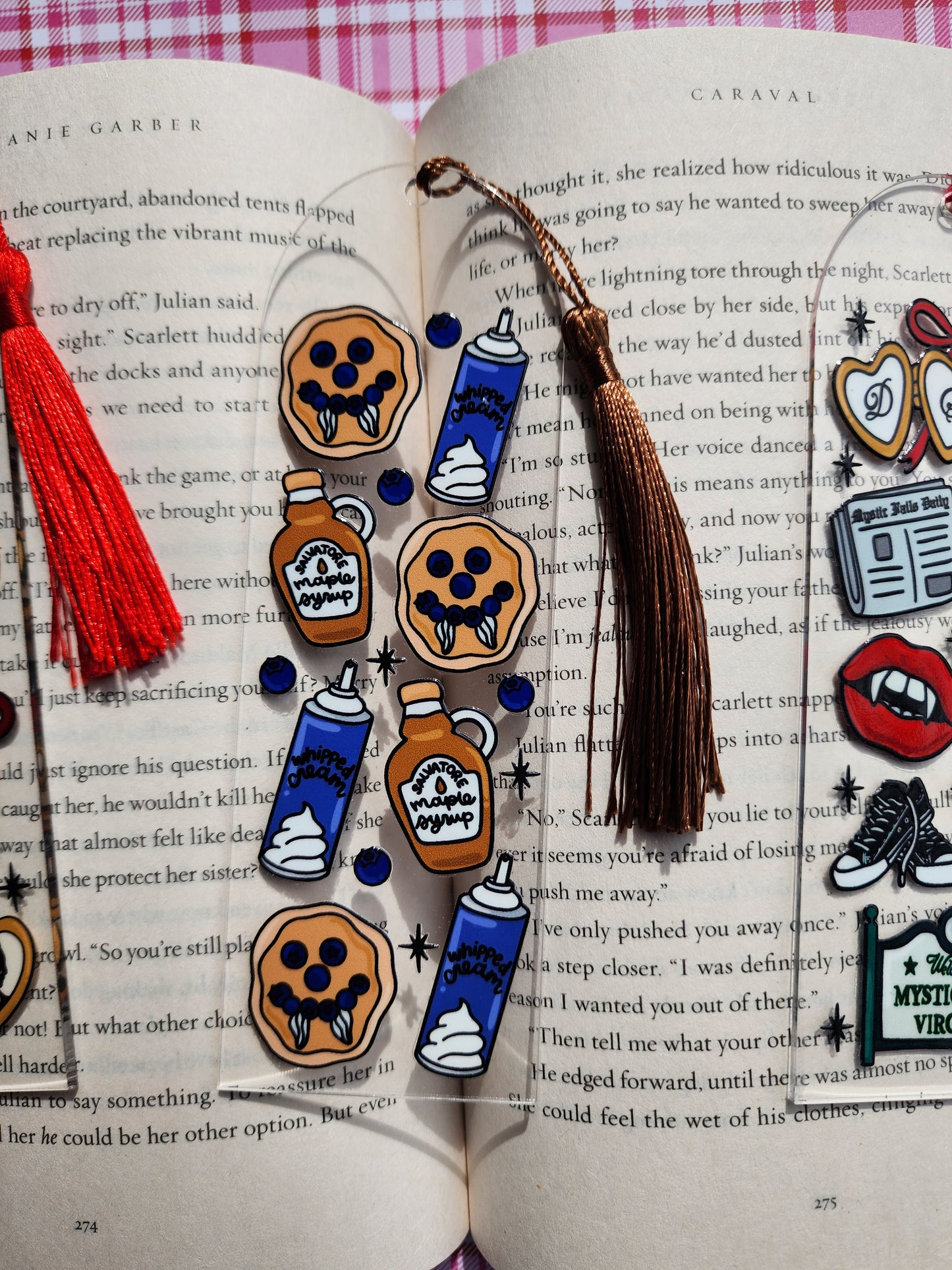 TVD Bookmarks| Salvatore Brothers| Pancakes|Mystic Falls|Acrylic Bookmark| Bookish| Bookmark| Cute Bookmark| Book Lover Bookmark| Gifts for Book Lover| Books|Book Accessories|Bookish|