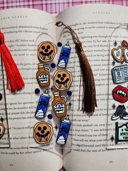 TVD Bookmarks| Salvatore Brothers| Pancakes|Mystic Falls|Acrylic Bookmark| Bookish| Bookmark| Cute Bookmark| Book Lover Bookmark| Gifts for Book Lover| Books|Book Accessories|Bookish|