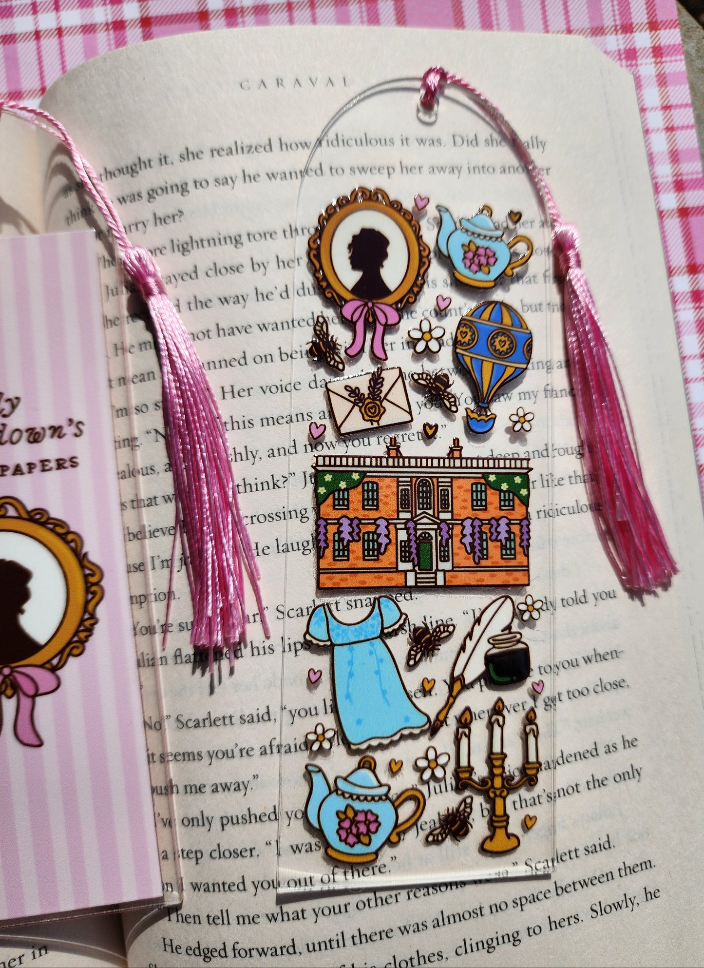 Bridgerton Bookmarks| Spring Honey Bear|Acrylic Bookmark| Bookish| Bookmark| Cute Bookmark| Book Lover Bookmark| Gifts for Book Lover| Books|Book Accessories|Bookish|