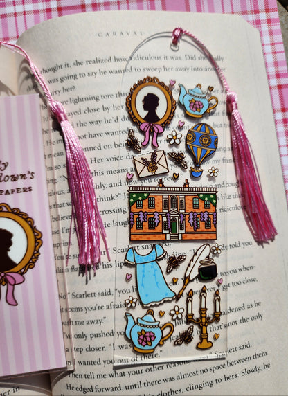 Bridgerton Bookmarks| Spring Honey Bear|Acrylic Bookmark| Bookish| Bookmark| Cute Bookmark| Book Lover Bookmark| Gifts for Book Lover| Books|Book Accessories|Bookish|
