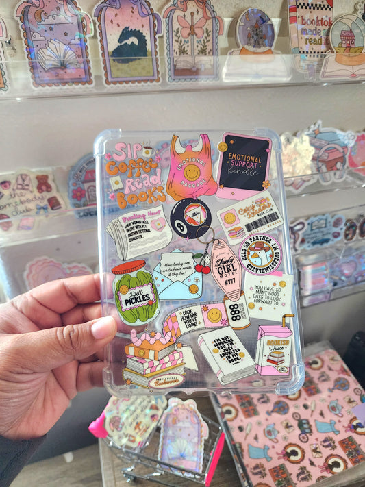 Bookish Girly Things Kindle Case| Pickles|Bookworm|E-reader Case|e-reader Accessories