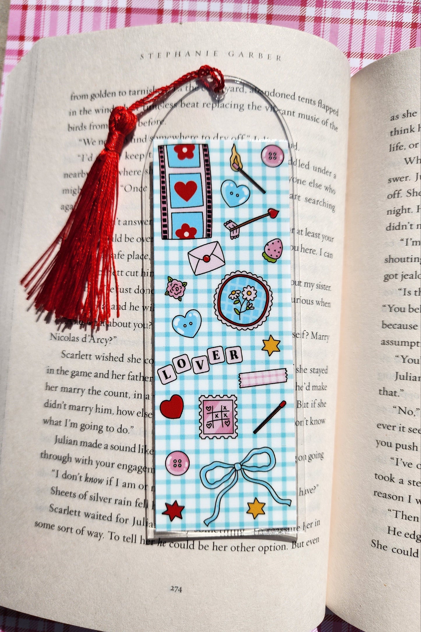 Junk Journal Lover Bookmark| Spring Flowers|Acrylic Bookmark| Bookish| Bookmark| Cute Bookmark| Book Lover Bookmark| Gifts for Book Lover| Books|Book Accessories|Bookish|